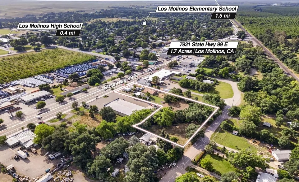 7921 State Highway 99E, Los Molinos, CA for sale - Aerial - Image 2 of 4