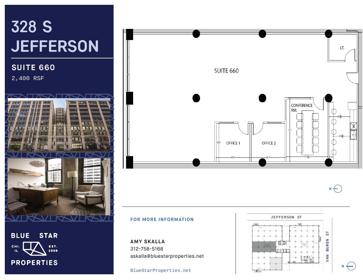 328 S Jefferson St, Chicago, IL à louer Plan d’étage- Image 1 de 1