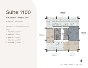 600 B St, San Diego, CA for lease Floor Plan- Image 2 of 2