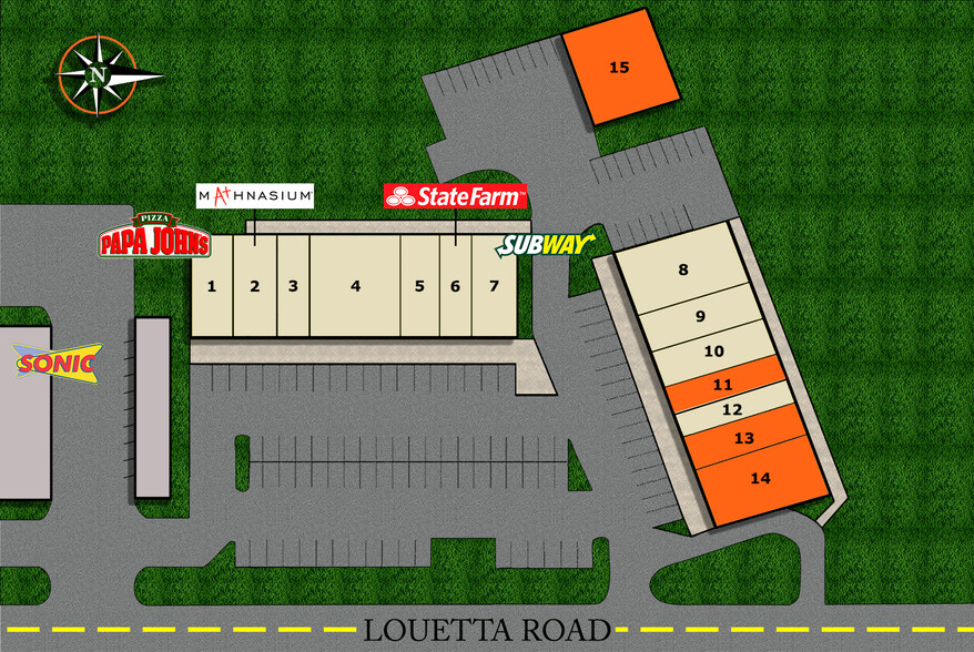 13040 Louetta Rd, Cypress, TX for lease - Site Plan - Image 2 of 2