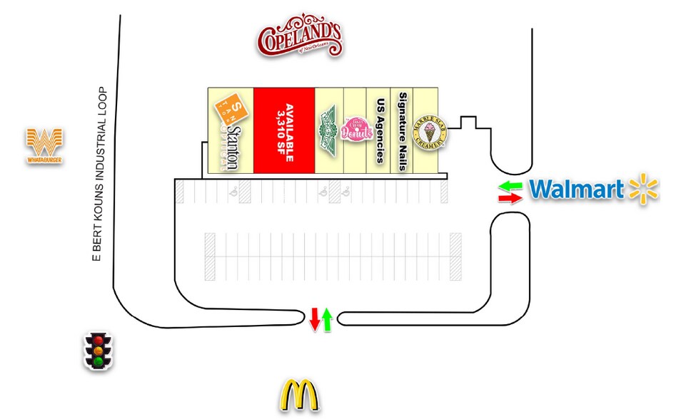 1655 E Bert Kouns Industrial Loo Expy, Shreveport, LA à louer - Plan de site - Image 3 de 4
