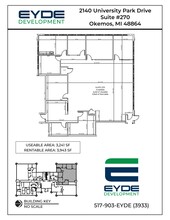 2140 University Park Dr, Okemos, MI à louer Plan de site- Image 1 de 1