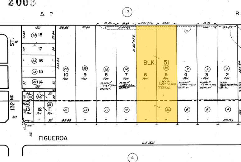 13320 S Figueroa St, Los Angeles, CA à louer - Plan cadastral - Image 2 de 2