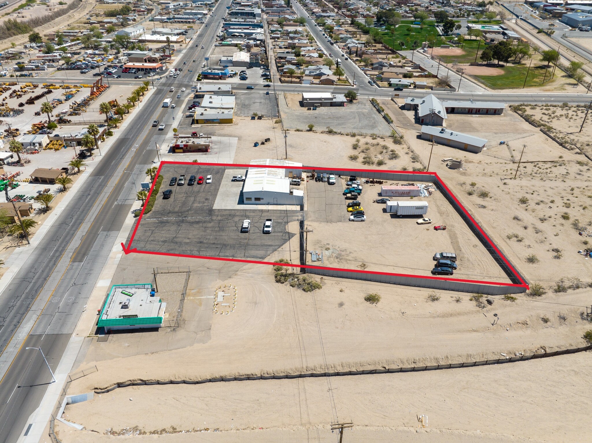 1700-1720 W Main St, Barstow, CA for sale Aerial- Image 1 of 11