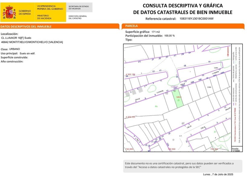 Carrer Llavador, 16, Montichelvo, Valencia à vendre - Photo du bâtiment - Image 3 de 5