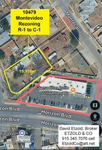 10479 Montevideo St, Socorro, TX - Aerial  map view