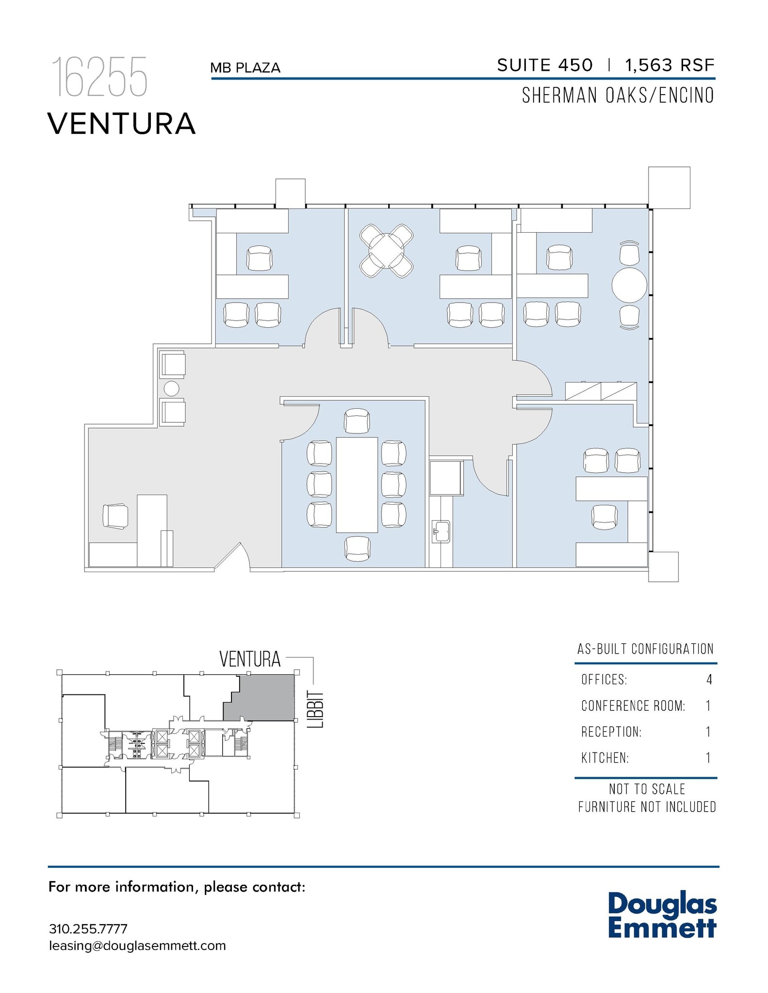 16255 Ventura Blvd, Encino, CA for lease Floor Plan- Image 1 of 1