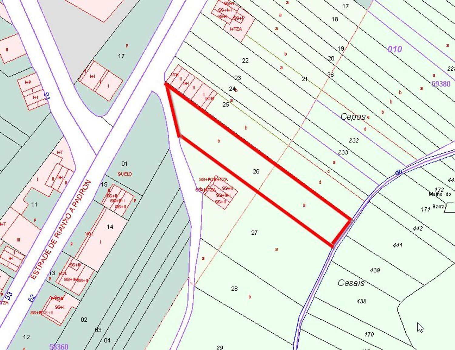 O Pazo, Rianxo, La Coruna à vendre Plan de site- Image 1 de 6