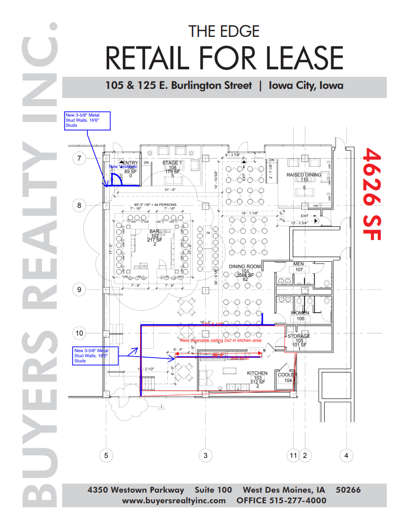 300 S Clinton St, Iowa City, IA for lease Floor Plan- Image 1 of 1