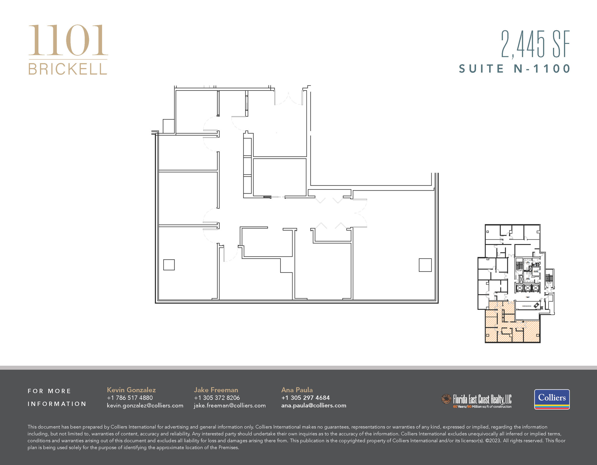 1101 Brickell Ave, Miami, FL for lease Floor Plan- Image 1 of 1