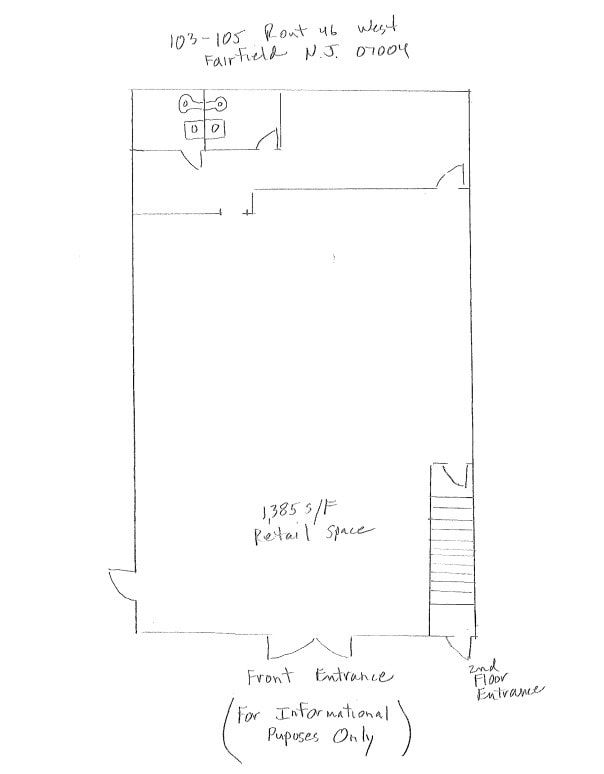103-105 US Highway 46, Fairfield, NJ for lease Floor Plan- Image 1 of 1