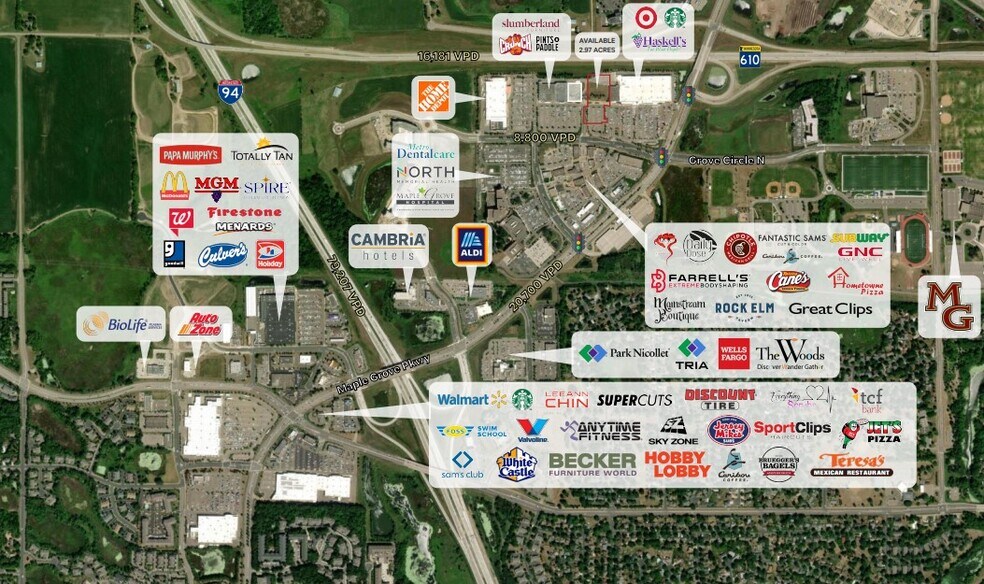 15500 Grove Cir N, Maple Grove, MN à louer - Aérien - Image 2 de 2