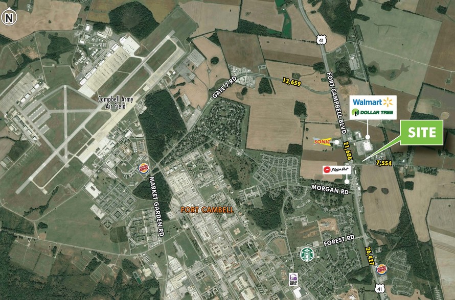 14800 Fort Campbell Blvd, Oak Grove, KY for lease - Aerial - Image 2 of 2