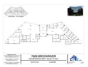 7929 Brookriver Dr, Dallas, TX for lease Floor Plan- Image 1 of 11