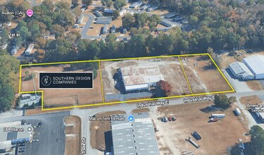 496-544 E Industrial Way, Macon-Bibb, GA - Aérien Vue de la carte