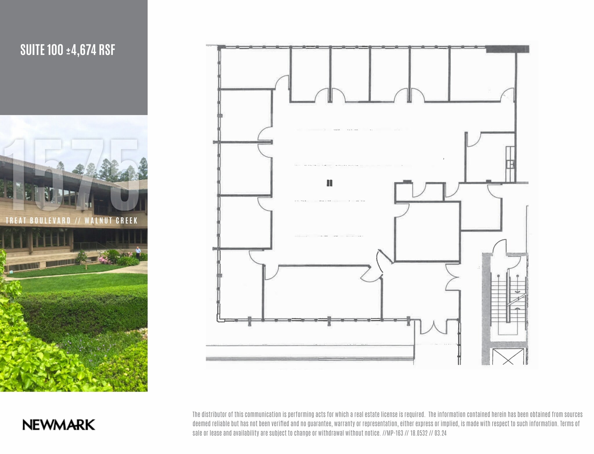 1575 Treat Blvd, Walnut Creek, CA à louer Plan d’étage- Image 1 de 1