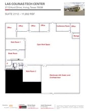 2108-2110 Hurd Dr, Irving, TX for lease Floor Plan- Image 1 of 1