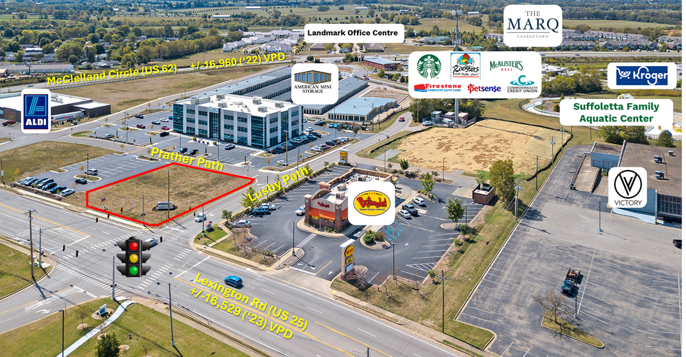 100 Prather Path, Georgetown, KY for lease - Aerial - Image 3 of 8