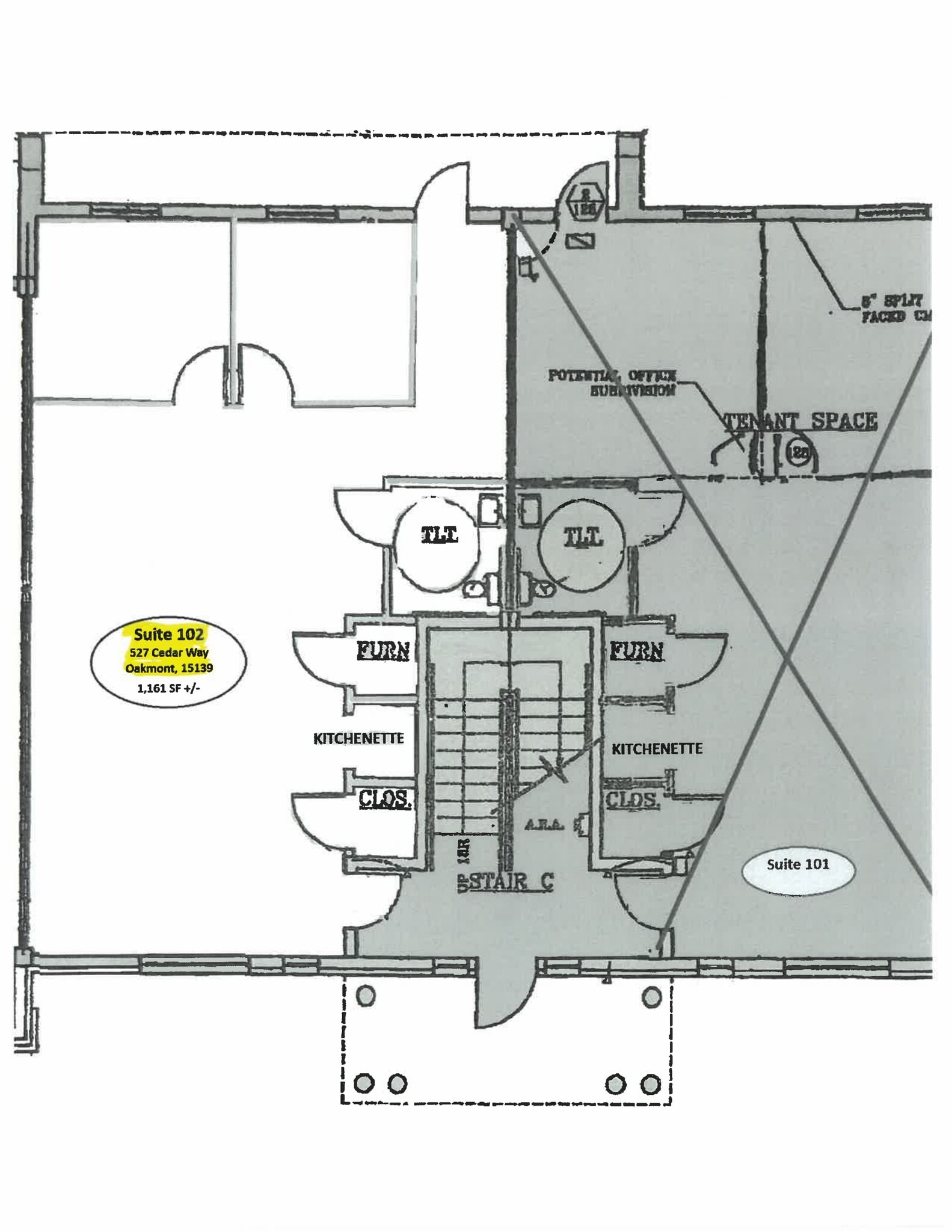 527 Cedar Way, Oakmont, PA for lease Floor Plan- Image 1 of 1