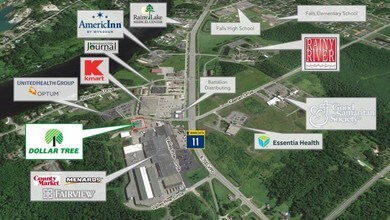 1905 Valley Pine Cir, International Falls, MN - Aerial  map view