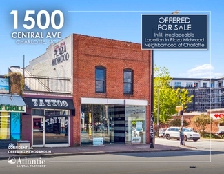 Plus de détails pour 1500-1502 Central Ave, Charlotte, NC - Vente au détail à vendre