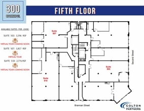 300 Brannan St, San Francisco, CA à louer Plan d  tage- Image 1 de 1