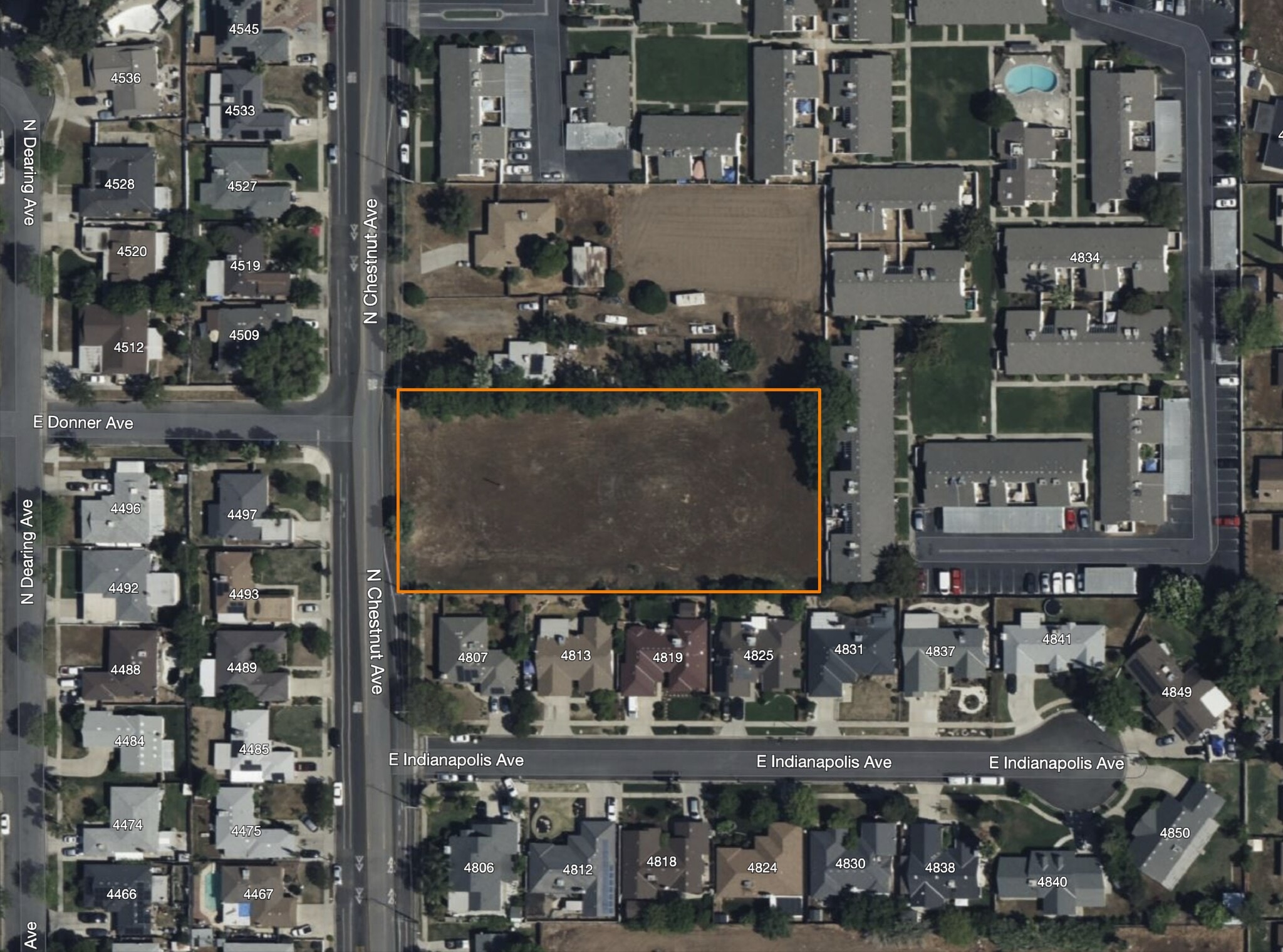 4516 N Chestnut Ave, Fresno, CA for sale Aerial- Image 1 of 9