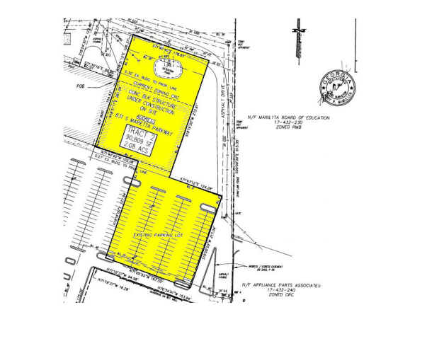 621 S Marietta Pky, Marietta, GA à louer - Plan cadastral - Image 2 de 4