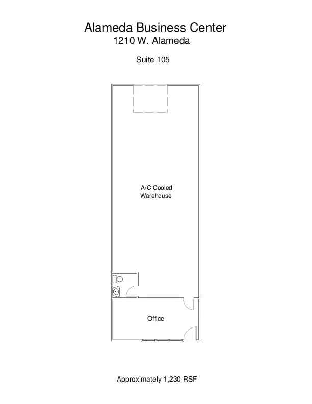 1220 W Alameda Dr, Tempe, AZ for lease Floor Plan- Image 1 of 1