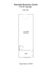 1220 W Alameda Dr, Tempe, AZ for lease Floor Plan- Image 1 of 1