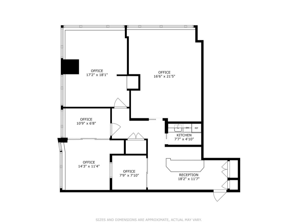 50 W 47th St, New York, NY 10036 - Unit 1609 -  - Floor Plan - Image 1 of 9