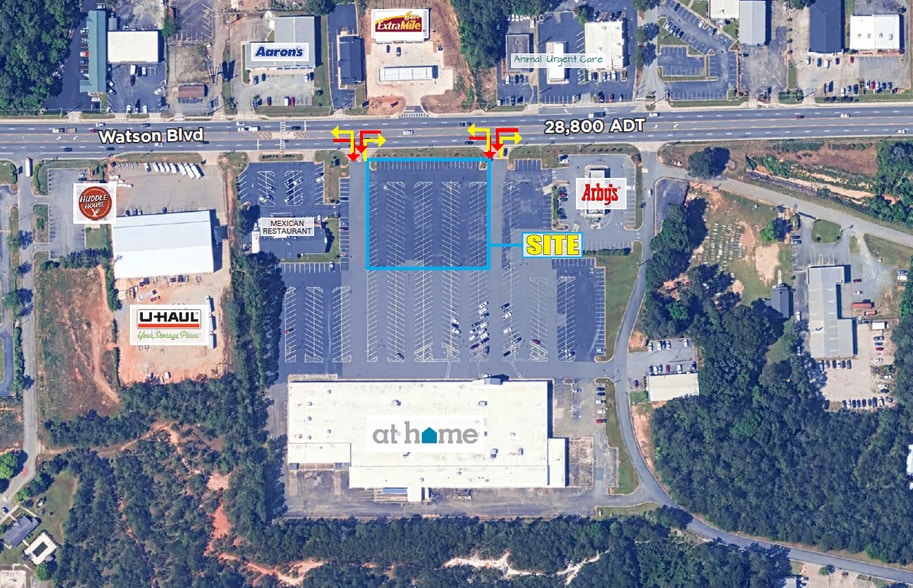 Watson Blvd, Warner Robins, GA à vendre - Aérien - Image 2 de 3
