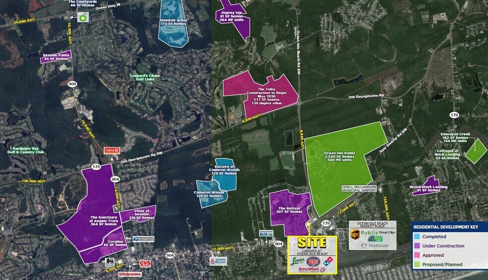 6278 Beach Dr SW, Ocean Isle Beach, NC à louer - Aérien - Image 2 de 3