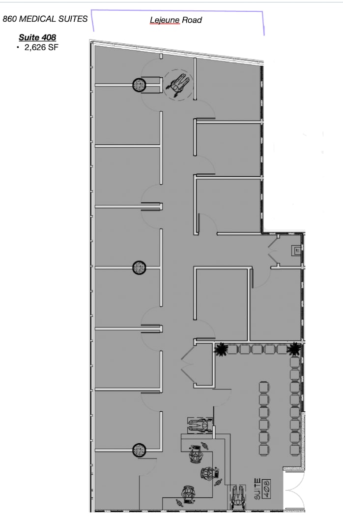 850 NW 42nd Ave, Miami, FL à louer Plan d  tage type- Image 1 de 1