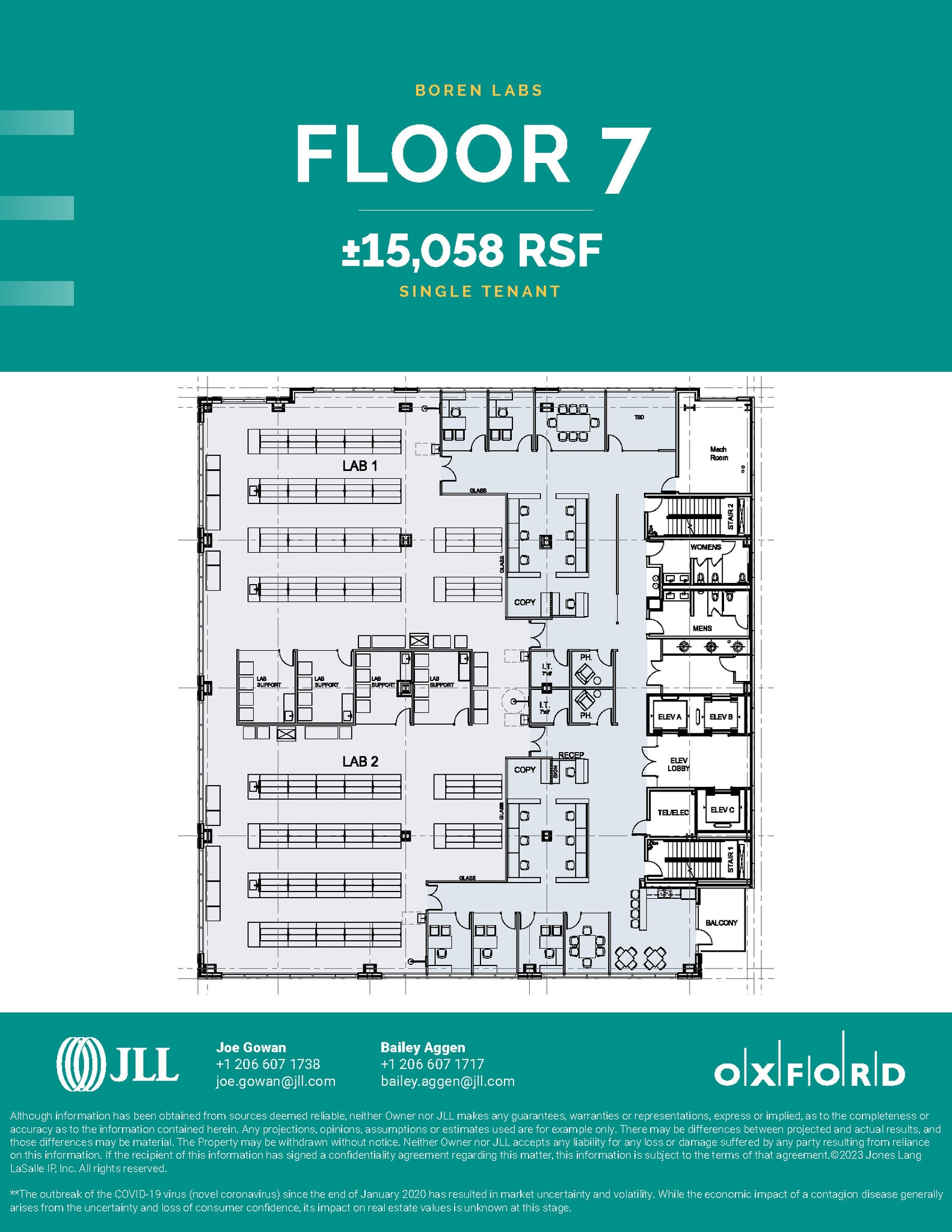 1930 Boren Ave, Seattle, WA for lease Floor Plan- Image 1 of 2