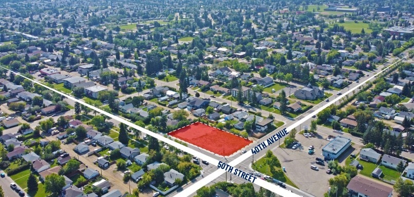 3937 50 St, Red Deer, AB for lease Aerial- Image 1 of 4