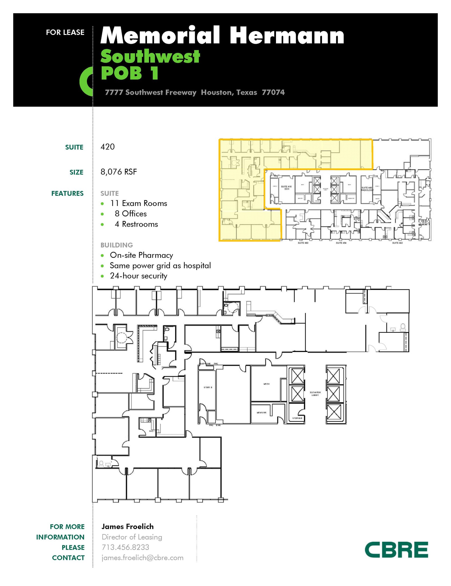 7737 Southwest Fwy, Houston, TX à louer Plan d’étage- Image 1 de 3