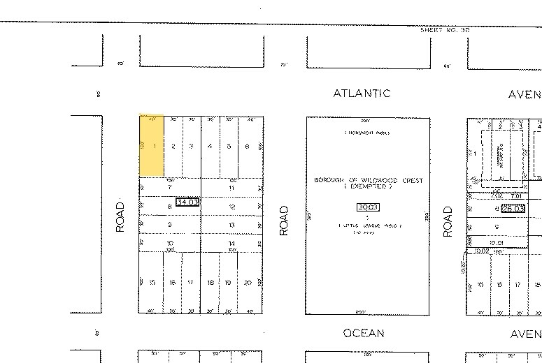 6109 Atlantic Ave, Wildwood, NJ à vendre Plan cadastral- Image 1 de 22