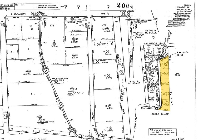5990-6200 Malburg Way, Vernon, CA à louer - Plan cadastral - Image 2 de 8