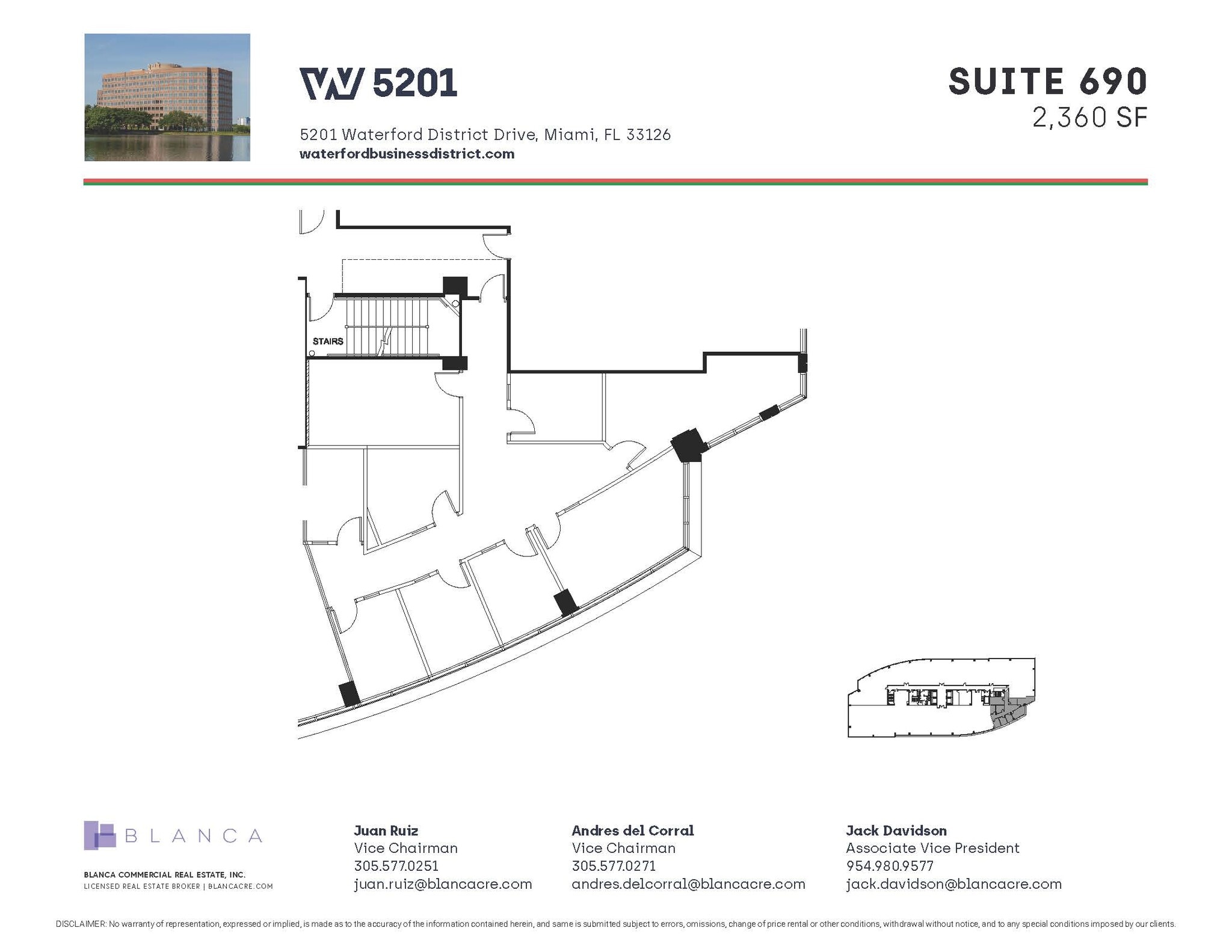 5200 Waterford District Dr, Miami, FL à louer Plan d’étage- Image 1 de 1