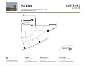 5200 Waterford District Dr, Miami, FL à louer Plan d’étage- Image 1 de 1