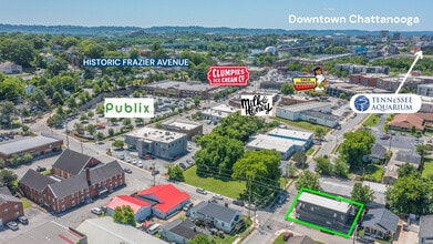 413 Spears Ave, Chattanooga, TN - Aerial map view