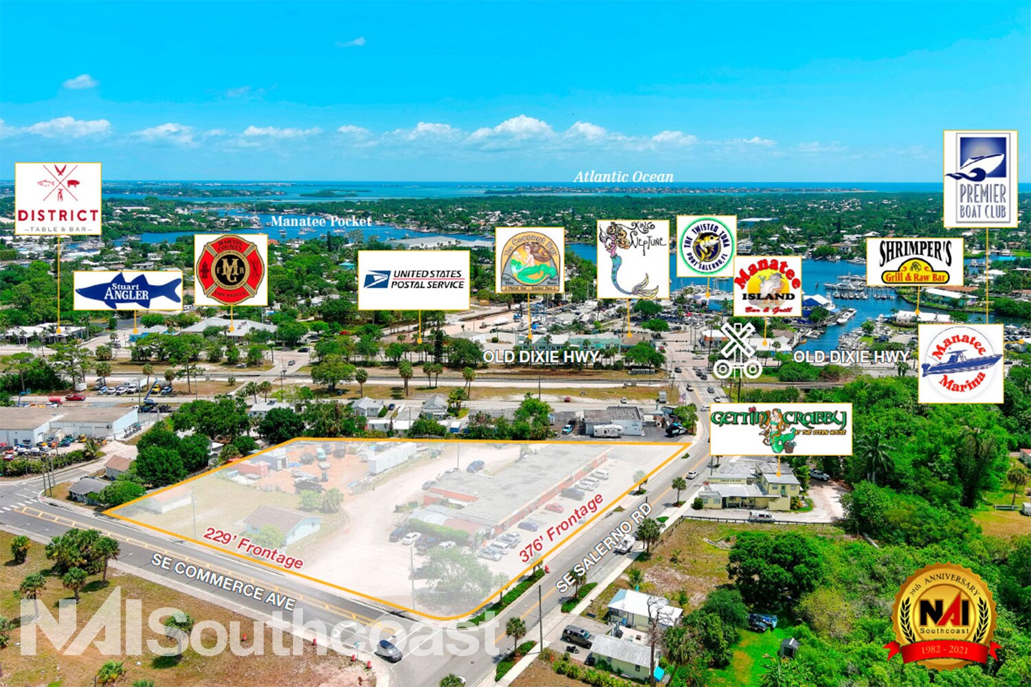 4069-4129 SE Salerno Rd, Stuart, FL à louer Aérien- Image 1 de 13