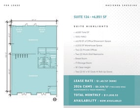 5275 Arville St, Las Vegas, NV for lease Floor Plan- Image 1 of 1