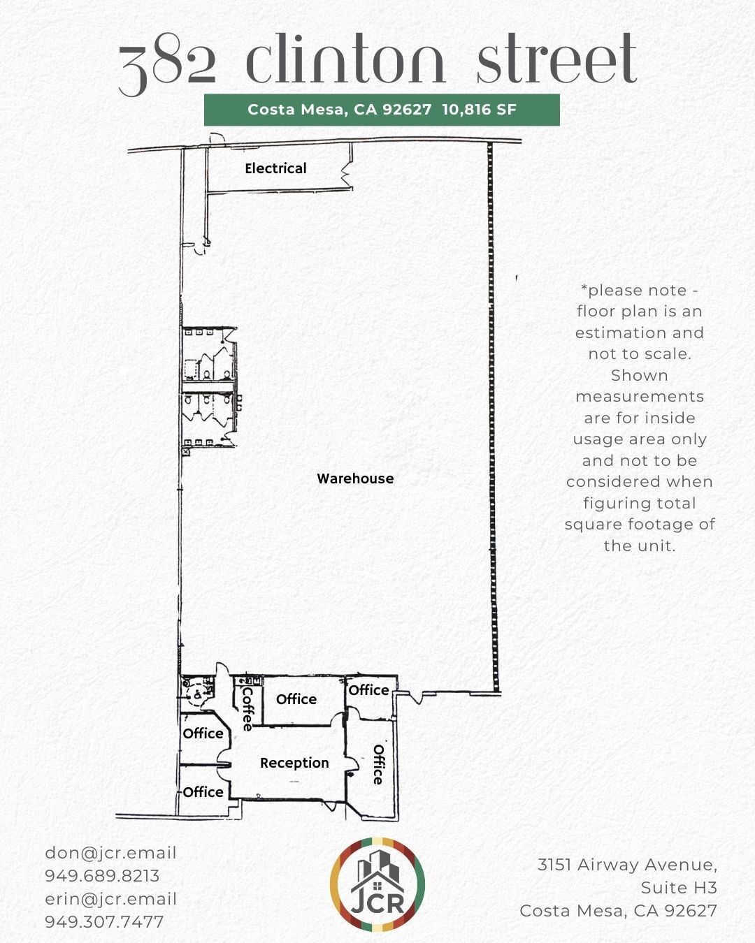 380-384 Clinton St, Costa Mesa, CA for lease Interior Photo- Image 1 of 1