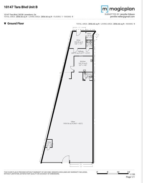 10147 Tara Blvd, Jonesboro, GA à louer - Plan d’étage - Image 2 de 8
