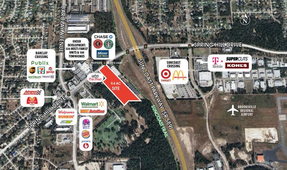 Spring Hill Dr and Suncoast Parkway, Spring Hill, FL for sale - Building Photo - Image 2 of 6