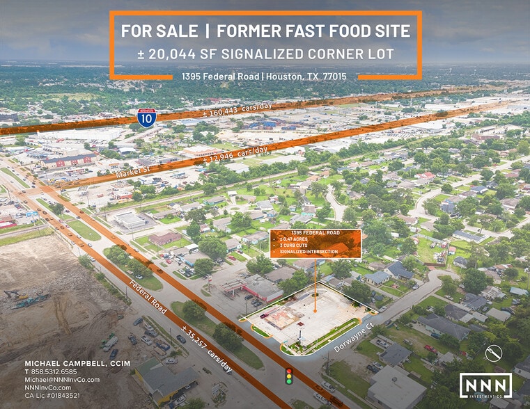 1395 Federal Rd, Houston, TX for sale - Aerial - Image 1 of 3