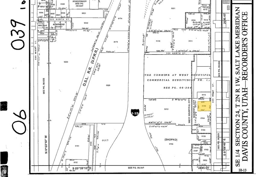 100 S 500 W, Bountiful, UT à louer - Plan cadastral - Image 2 de 2