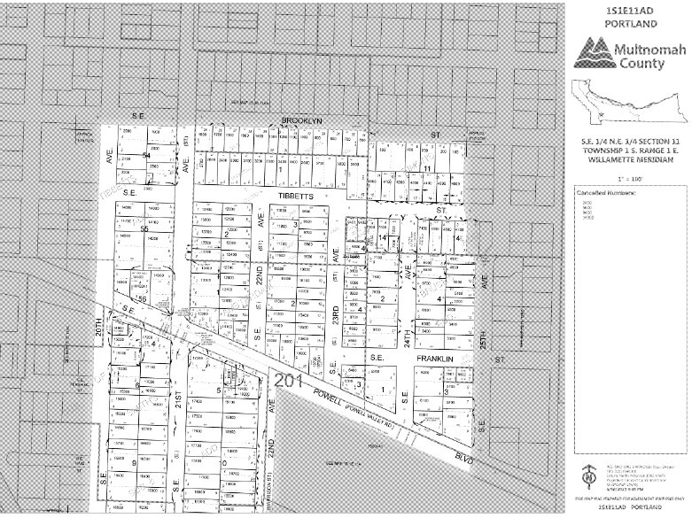 3417 SE 22nd Ave, Portland, OR à vendre - Plan cadastral - Image 2 de 2